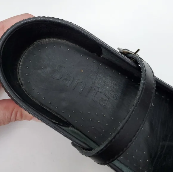 SANITA Leather Mary Jane Professional Clogs - Picture 5 of 16